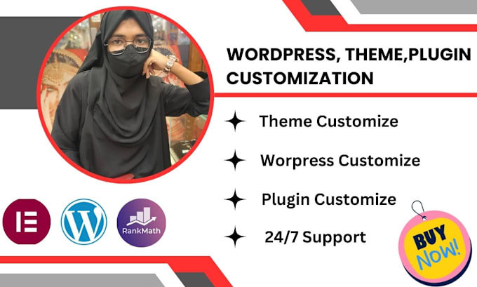 Gig Preview - Do wordpress customization ,theme install and setup