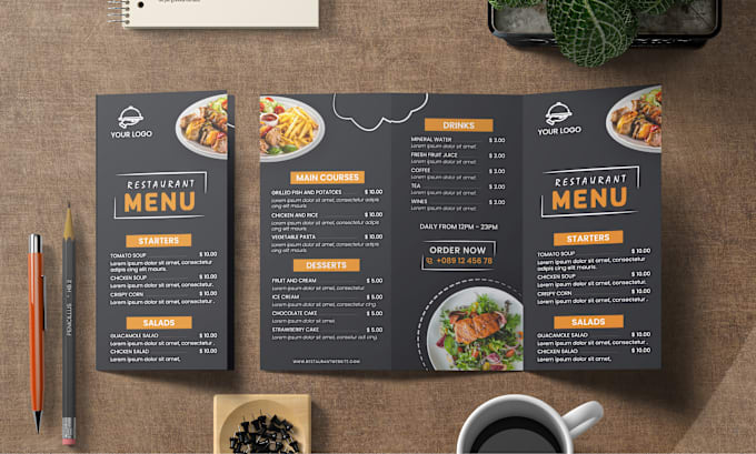 Gig Preview - Create food menu design