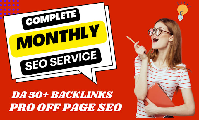 Gig Preview - Do monthly off page SEO service using authority white hat dofollow backlink