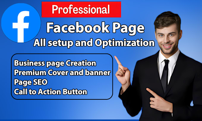 Gig Preview - Do facebook page create and setup optimization