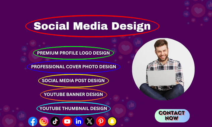 Gig Preview - Design social media profile logo,cover photo and social post