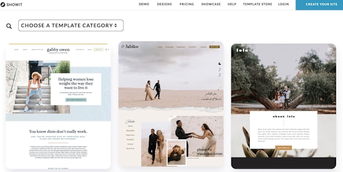 Gig Preview - Design showit and customize showit website or showit template, redesign showit