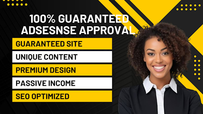 Gig Preview - Provide adsense guaranteed approval service for your website