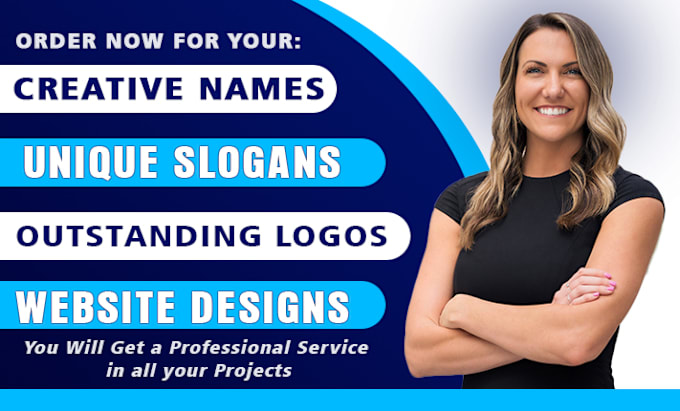 Gig Preview - Catchy business name, brand name, company name, logo design and slogan