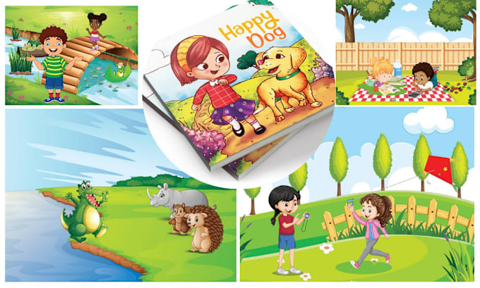 Bestseller - do children book illustration, kid story book illustration cartoon character art