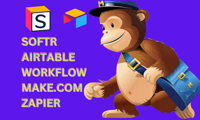 Bestseller - optimize workflows with make com zapier make automation airtable softr design