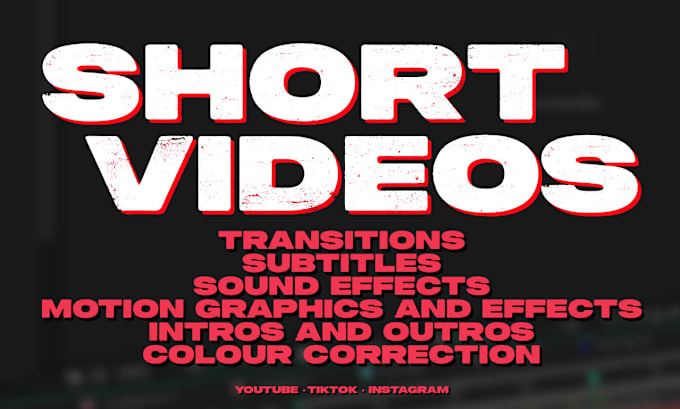 Gig Preview - Edit your short form video