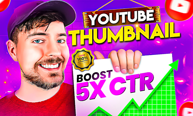 Gig Preview - Do best youtube thumbnail design or design thumbnail design for you