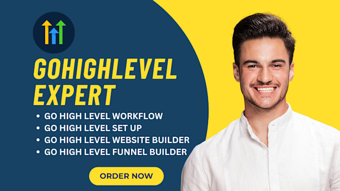 Gig Preview - Set up gohighlevel workflow automation go highlevel funnel ghl website expert