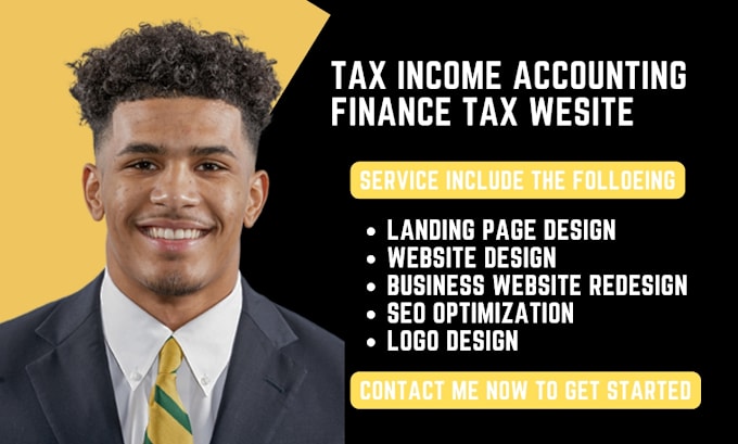 Gig Preview - Wordpress tax bookkeeping website tax finance website investment loan website