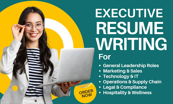 Gig Preview - Provide executive resume and cover letter writing service