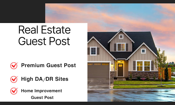 Gig Preview - Publish a guest post on a real estate blog