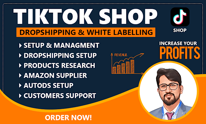 Gig Preview - Set up tiktok shop dropshipping with product research, listing, and automation