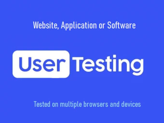 Gig Preview - Do user testing, product testing for your website, online store and app