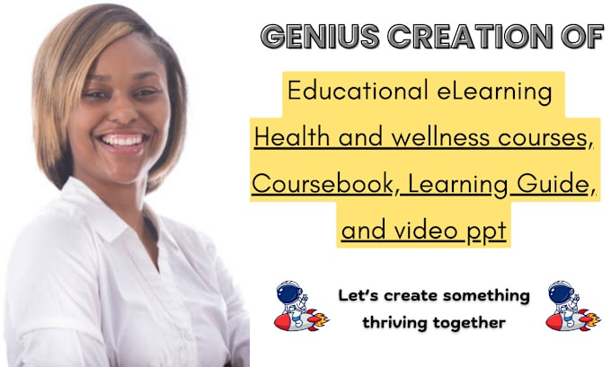 Gig Preview - Create health and wellness courses, coursebook, learning guide, and video ppt