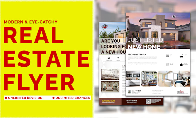 Bestseller - complete a modern real estate flyer design and a business flyer design in 6 hour