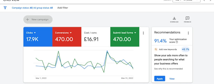 Gig Preview - Setup and manage google ads adwords PPC campaign