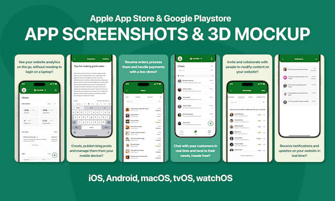 Bestseller - design stunning app screenshots for app store and play store and 3d app mockup