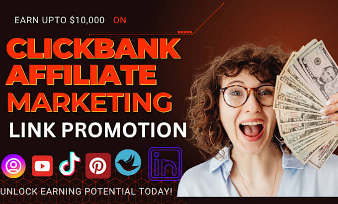 Gig Preview - Clickbank affiliate link promotion, affilate link promotion