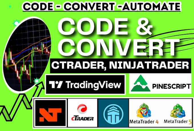 Gig Preview - Code ctrader strategy to tradingview pinecript, metatrader 4 or 5 ninjatrader 8