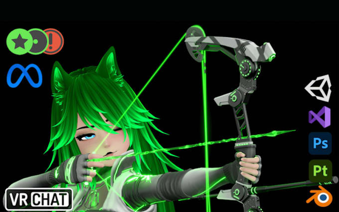 Gig Preview - Custom vrchat avatar, vr character, vrc avatar, furry avatar nsfw, vroid model