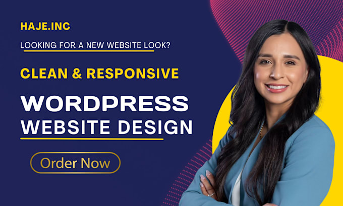 Gig Preview - Create clean responsive wordpress website design elementor pro woocommerce store