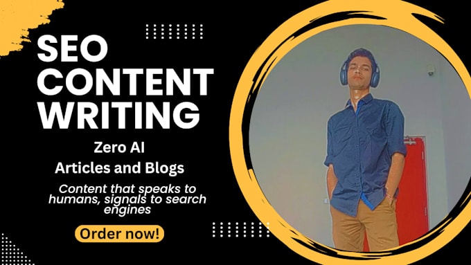 Gig Preview - Do SEO content writing