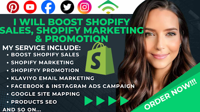 Gig Preview - Boost shopify sales, shopify facebook ads,tiktok shop, instagram marketing,video