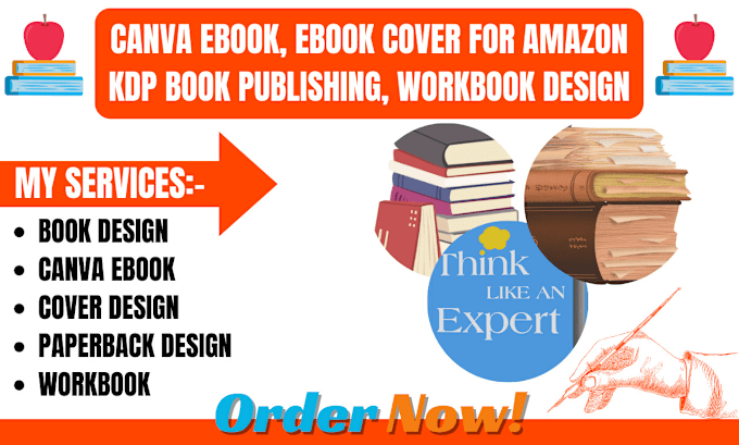 Gig Preview - Design interactive canva ebook design journal design formatting for amazon KDP