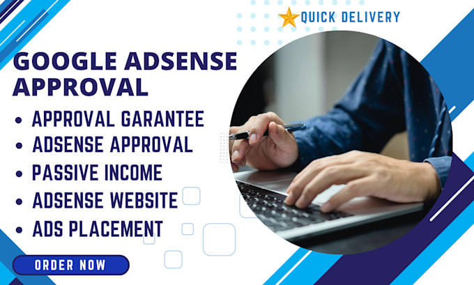 Gig Preview - Obtain passive income, google adsense approval, and assurance of approval