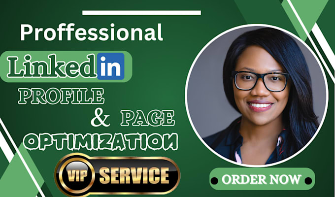 Gig Preview - Optimize your linkedin profile, business page for career success