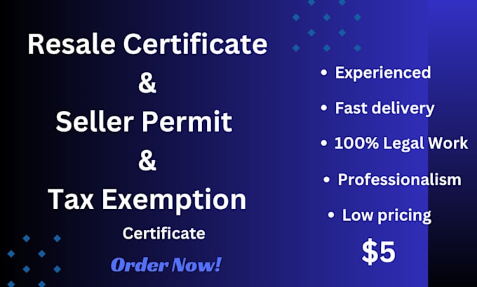 Bestseller - get resale certificate, sales tax permit in 24 hours