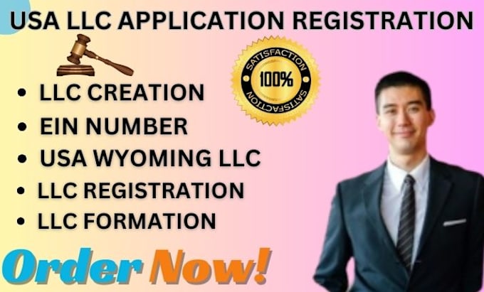 Gig Preview - Do USA llc application ein for non USA resident, wyoming llc USA irs from tax