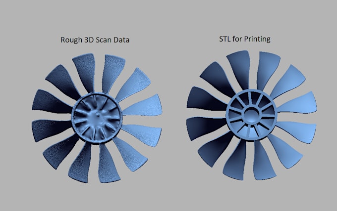 Gig Preview - Clean and repair stl, scan data for printing or re