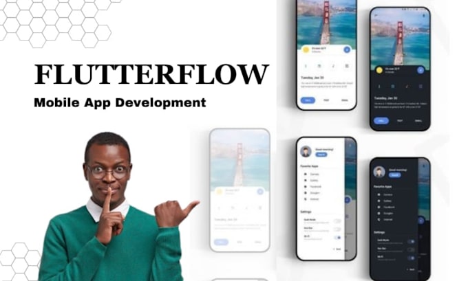 Gig Preview - Flutterflow mobile app development bubble adalo flutterflow app figma to flutter