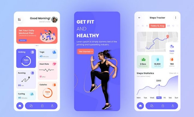 Gig Preview - Develop best fitness app, grocery app, diet app, yoga app