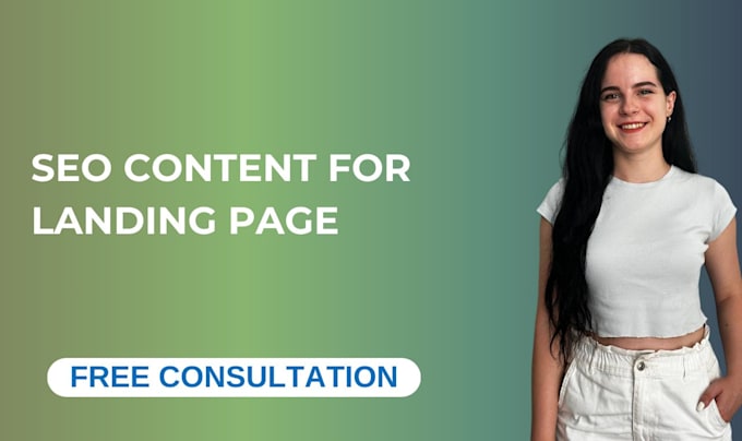 Gig Preview - Write SEO website landing page content