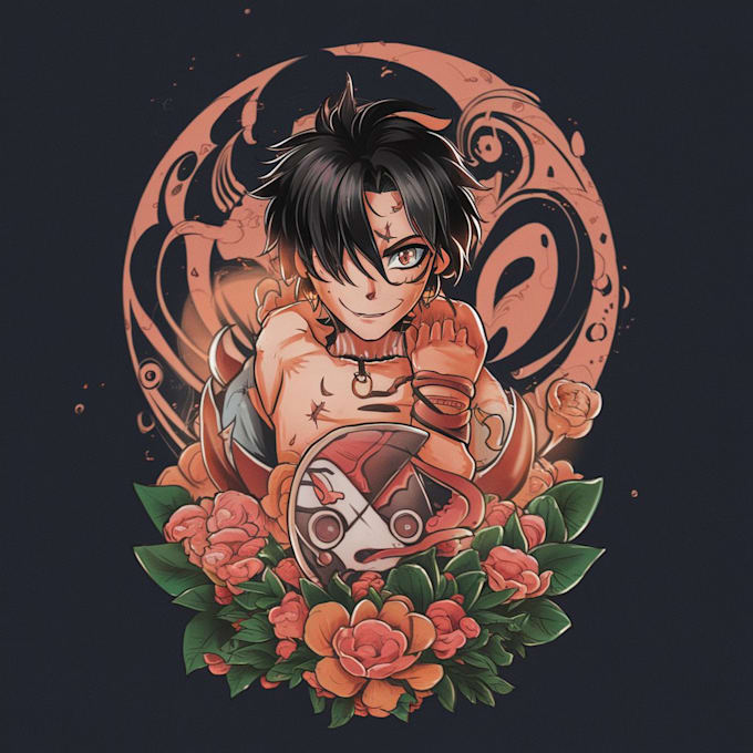 Gig Preview - Desing a unique style anime tattoo design