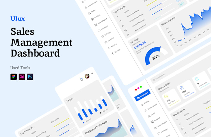 Gig Preview - Do dashboard uiux for web and saas platforms