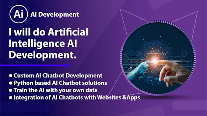 Gig Preview - Artificial intelligence ai development