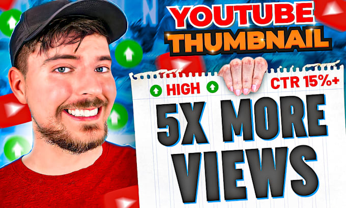 Gig Preview - Create thumbnails similar to mr beast for your channel