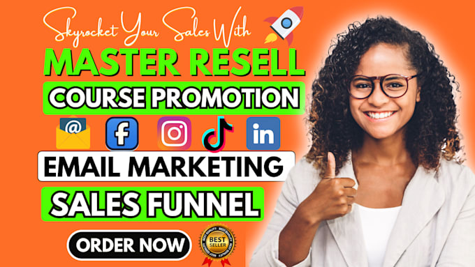 Gig Preview - Setup email marketing campaign sales funnel to promote your master resell rights