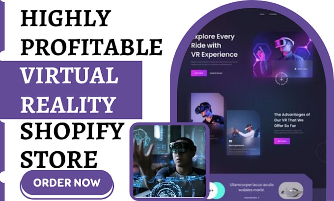 Gig Preview - Design virtual reality shopify store VR assistance store virtual reality website