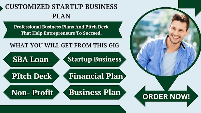 Gig Preview - Create start up business plan, sop, sba loan, business analyst or financial plan