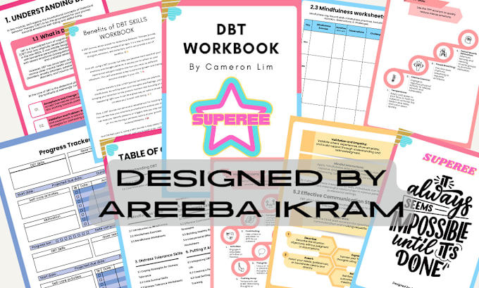 Gig Preview - Design printable planner, journal, workbook and trackers