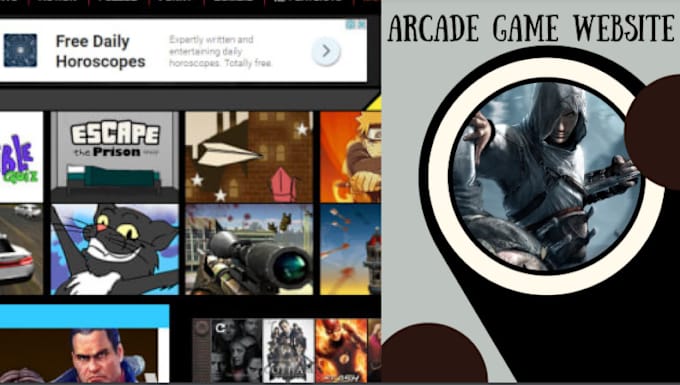 Gig Preview - Create an arcade games site like miniclip and wordpress automatic game