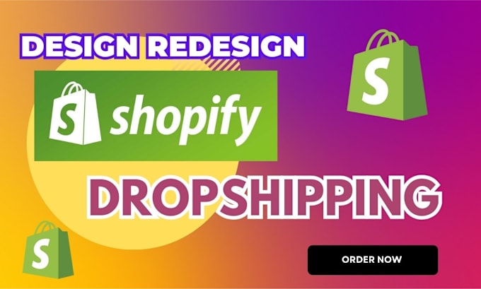 Gig Preview - Build shopify website, design or redesign shopify store, dropshipping store