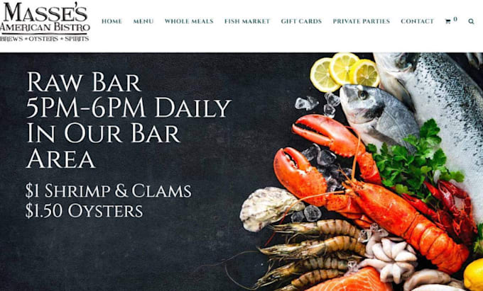 Gig Preview - Design profitable seafood shopify butcher store restuarant website grocery store