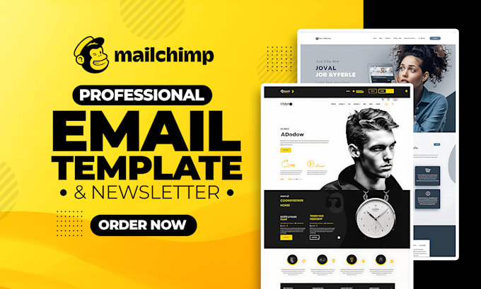 Bestseller - design professional mailchimp email template newsletter in 1 hour