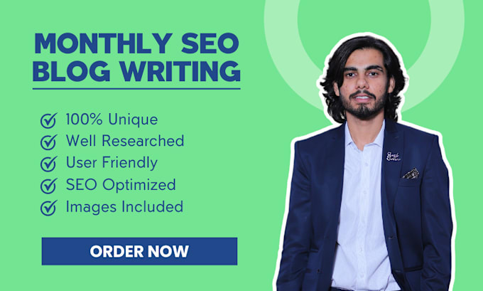 Gig Preview - Be your monthly SEO blog writer